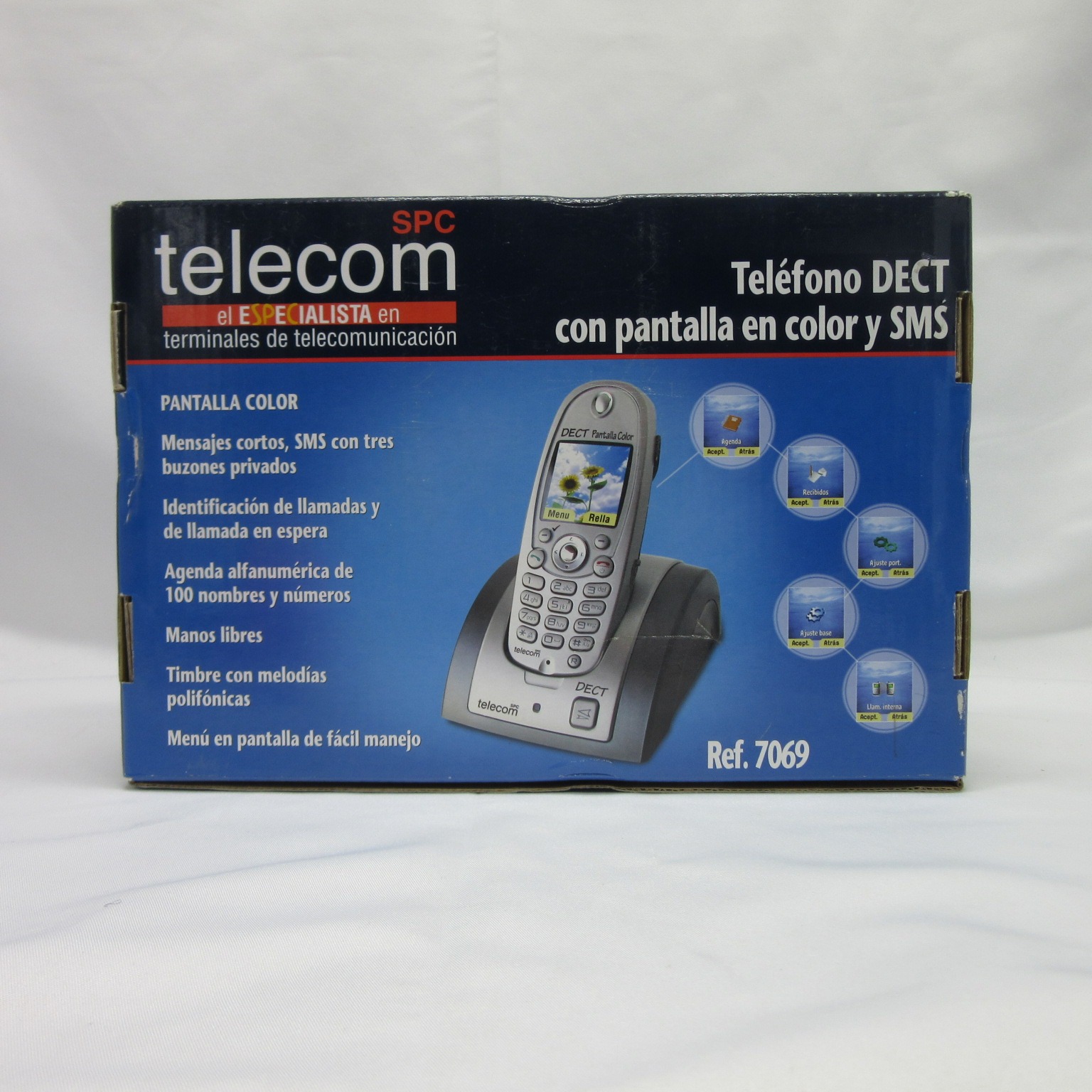 TELEFONO FIJO SPC COMFORT NUMBERS 2 BLANCO